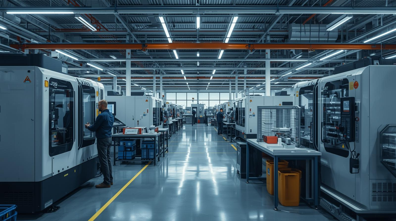 Linha de produção industrial